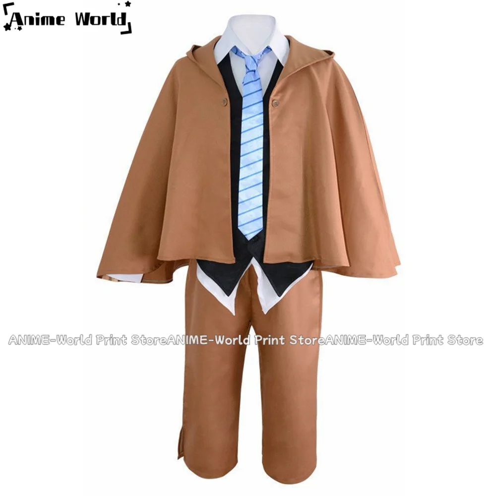 《Custom Size》Unisex Anime Cos Edogawa Rampo Cosplay Costumes Halloween Christmas Party Uniform Sets