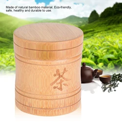 Bamboo Tea Jar Portable Lightweight Bamboo Tea Jar Storage Holder Container Box Tea Container Tea Storage Holder Tea Storage Box