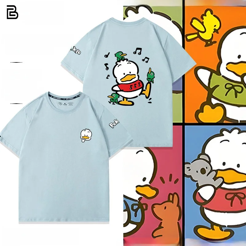 

Футболка Fly Pekkle из чистого хлопка, свободного кроя, летняя, мужская, с круглым вырезом, дышащая, повседневная