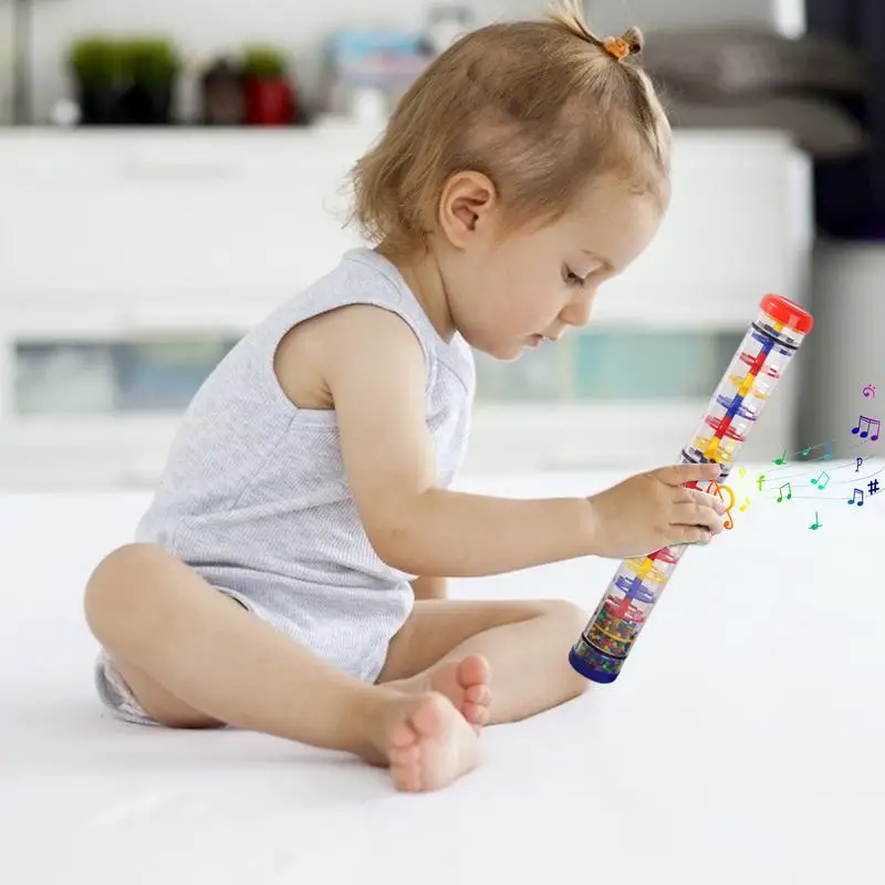 Rain Stick Toy Rainfall Rattle Tube Rainstick Shaker Rain Maker Musical Sensory Instrument For Auditory Development