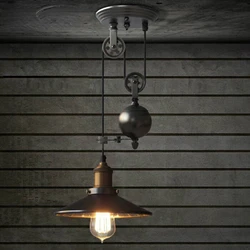 SANDYHA Vintage Industrial Pendant Lights for Restaurant Bar Dining Room Decor Hallway Foyer Loft Chandelier Retro Hanging Lamp