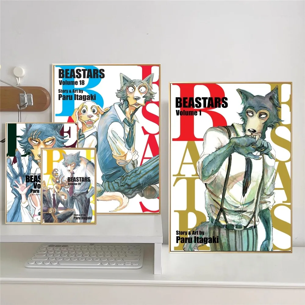 B-Beastars Classic Vintage Posters Whitepaper Prints Posters Artwork Kawaii Room Decor