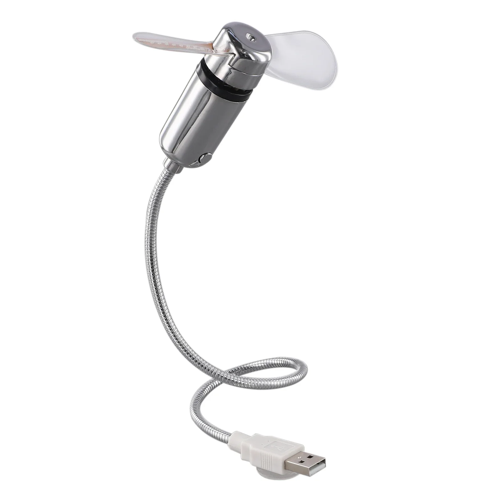 USB Clock Fan with Real Time Temperature Display for Laptops and Desktops Flexible Design for Customized Airflow