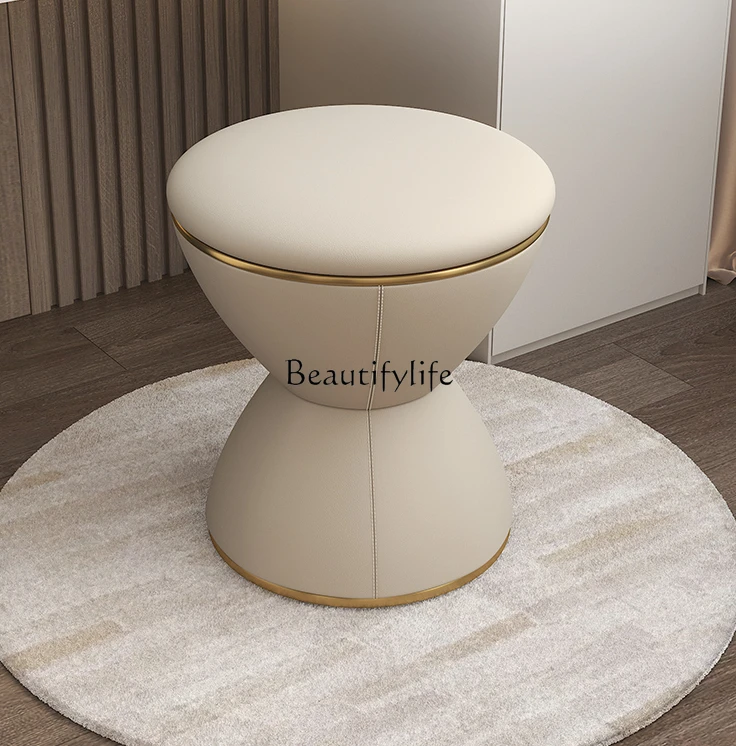 Simple Home Dressing Table Stool Light Luxury Senior Girls' Bedroom Hourglass Makeup Chair