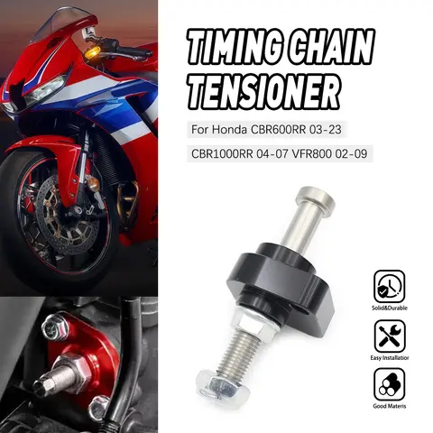 혼다 CBR600RR 2003-2023 CBR1000RR 2004-2007 VFR800 2002-2009 2008 CBR 600 1000 RR용 CNC 수동 캠 체인 텐셔너 블랙 레드