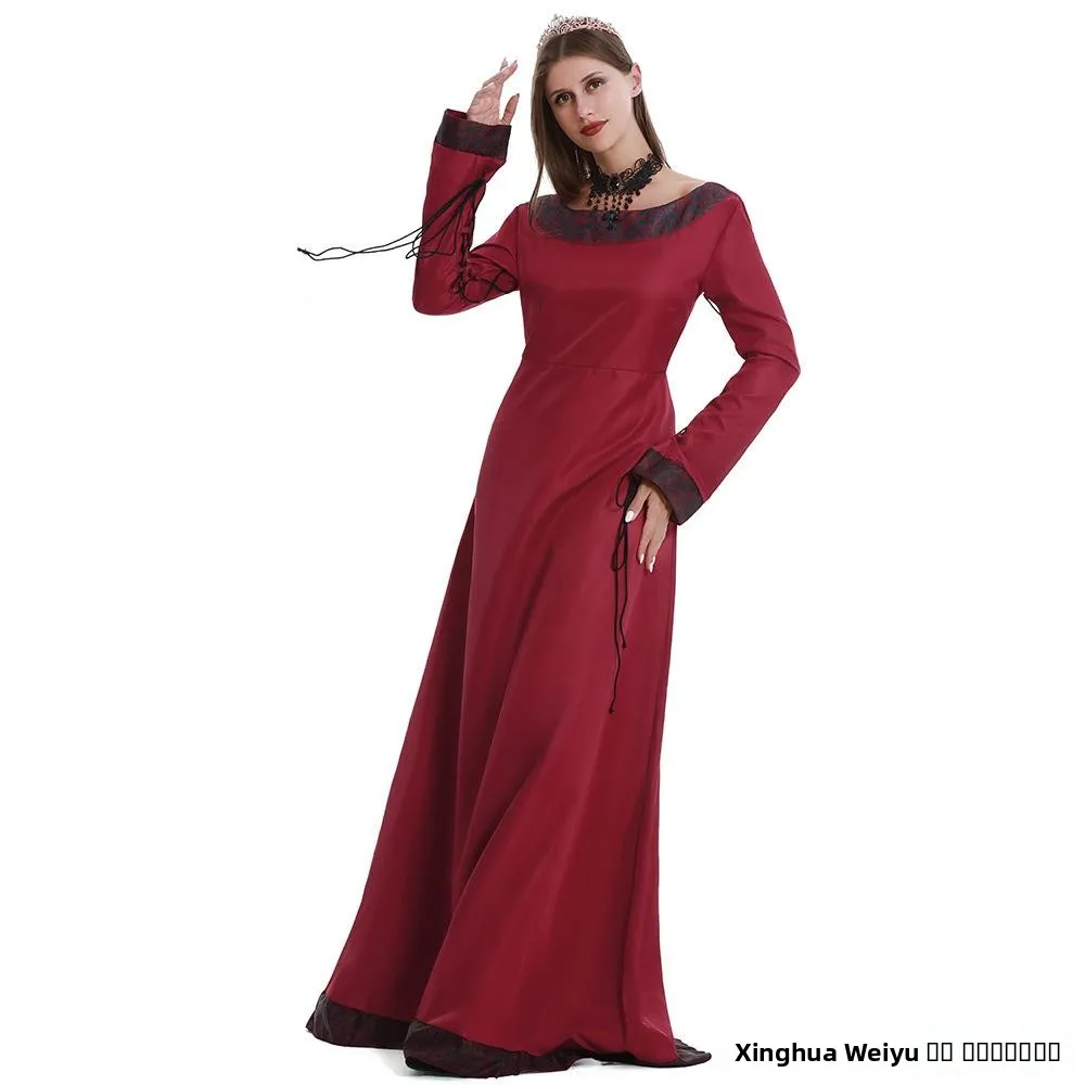 زي أداء نسائي عتيق من القرون الوسطى طويل Sve محطة مستقلة واي ربيع 2026 اتجاه Faion العرقي