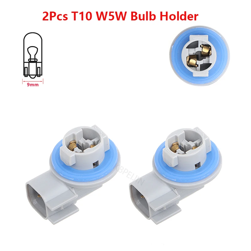

2x For Jeep Patriot Compass Liberty Car Light T10 W5W Bulb Lamp Holder Socket Accessories