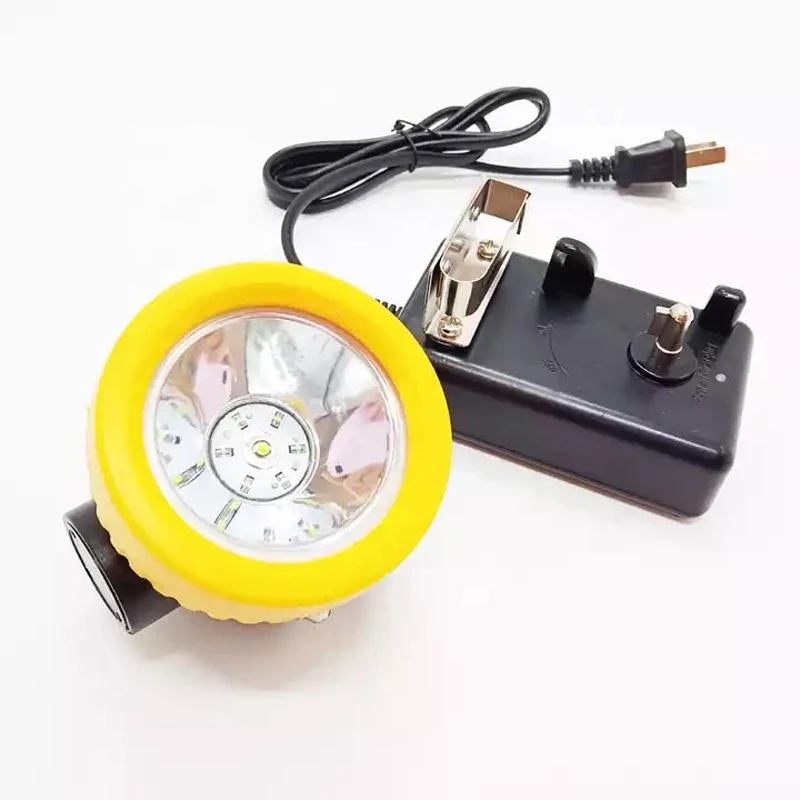 Lampada da minatore a LED senza fili BK3000 Lampada frontale da pesca con luce mineraria