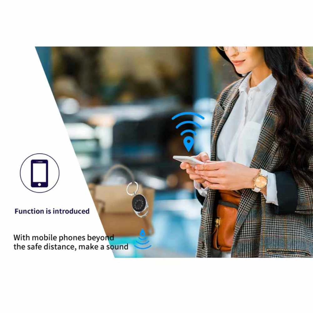 1~8PCS Smart Tracker Black Anti-dropping Waterproof Gps For Pet Dog Cat Keys Wallet Bag Pets Tracker Mini Anti-lost