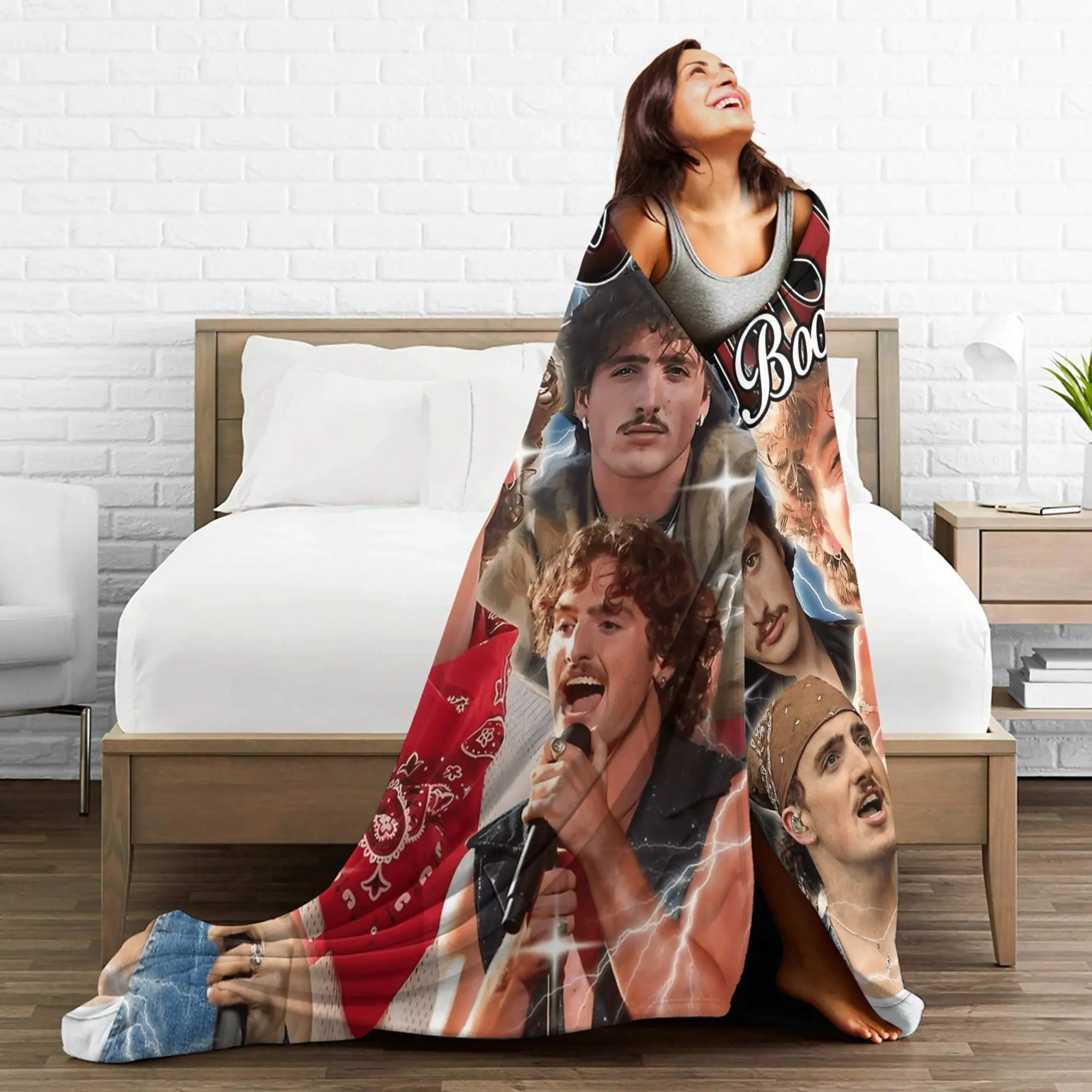 Benson Boone جولة بطانية لينة الدافئة الشارع الاتجاه أفخم رمي بطانية ل الأريكة كرسي التخييم الفانيلا المفرش غطاء السرير #4