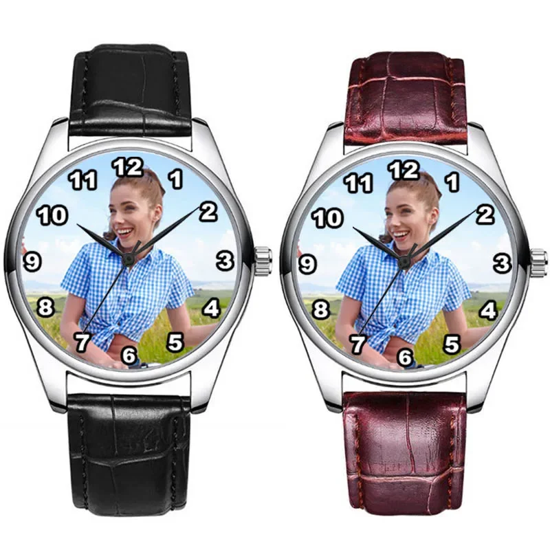 A3330 Drop ship support custom logo watch DIY bracelet put your photo on watch dial Waterproof Personalized men Quartz Watches