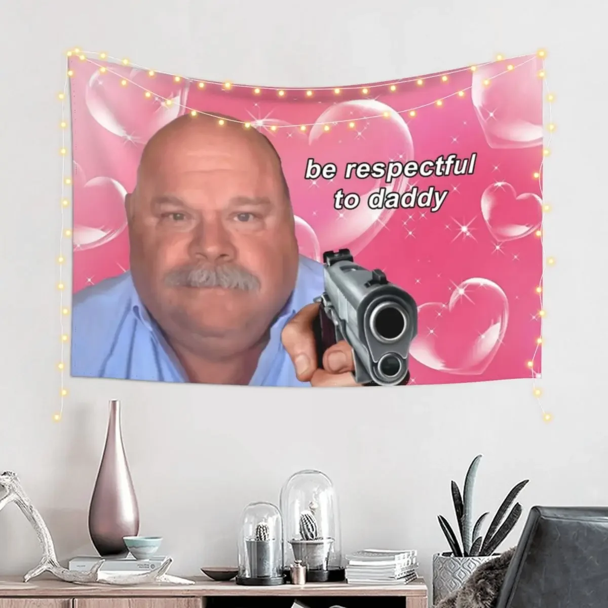 Daddy Winkle Bertram Be Respectful to Daddy Wow Yrs22 Tapestry Bedroom Decor Aesthetic Bedroom Decor Tapestry