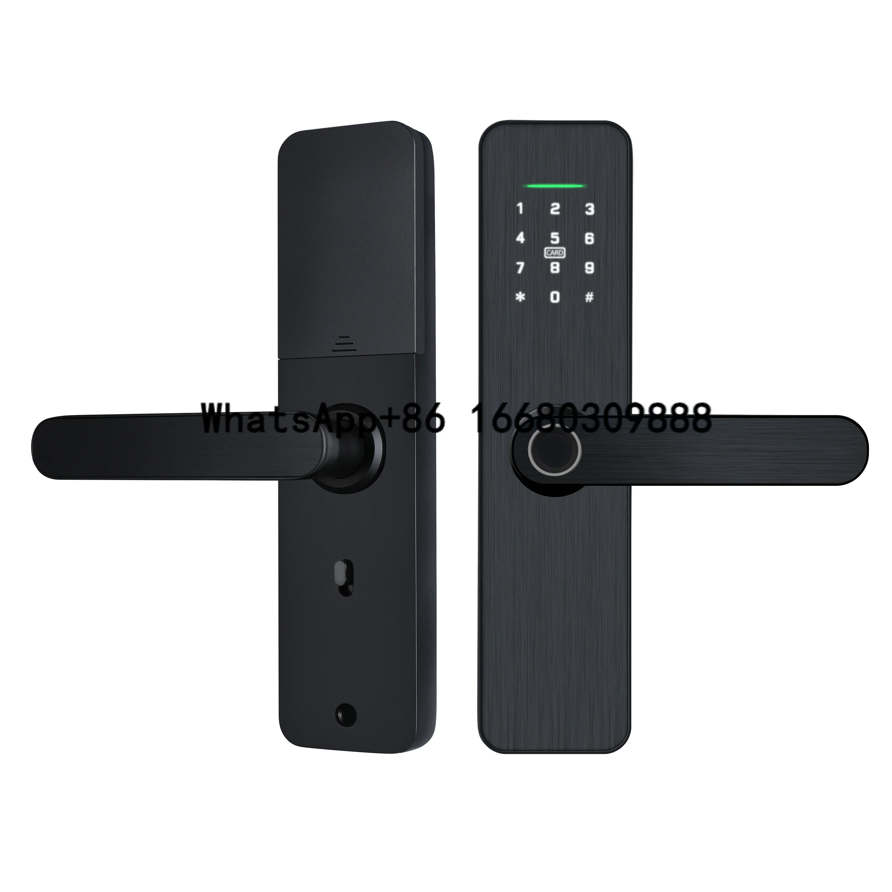 Tuya Ttlock Security Digit Electric Electronic Handle Digital Cerraduras Inteligentes Con Wifi Keys Fingerprint Door Smart Locks