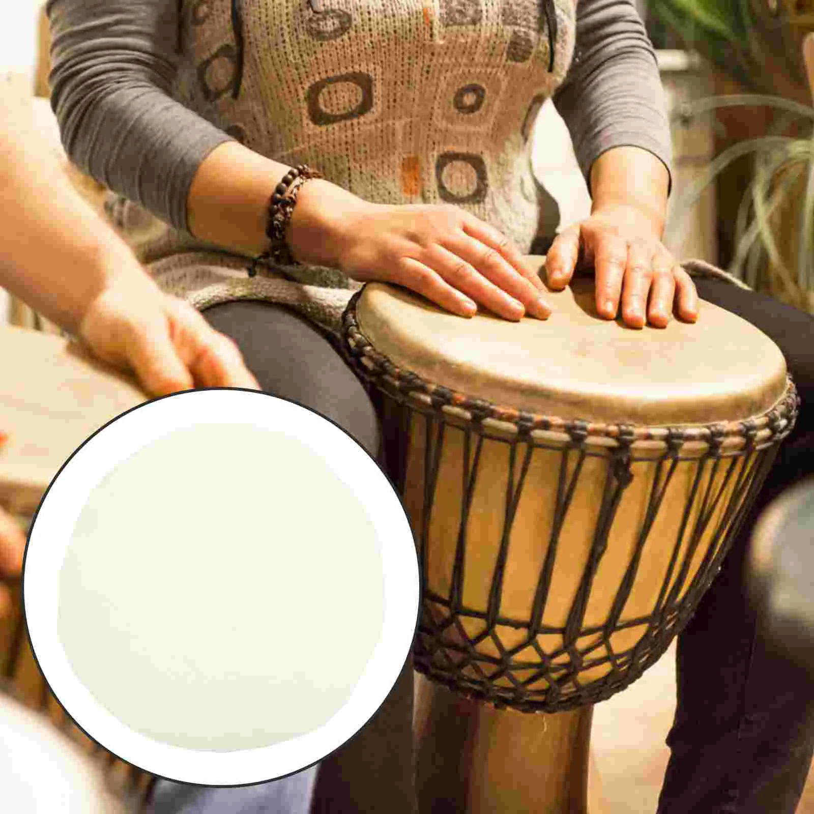 African Drum Skin Fittings Percussion Part Replacements African Tambourine Replacement Material Drum Goat Skin Random