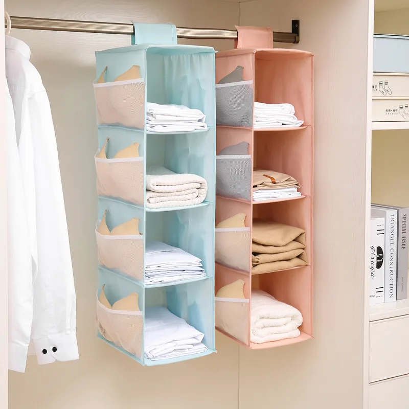 

Oxford Cloth Washable Wardrobe Multi-layer Folding Hanging Bra Storage Bag Underwear Socks Storage Organizer