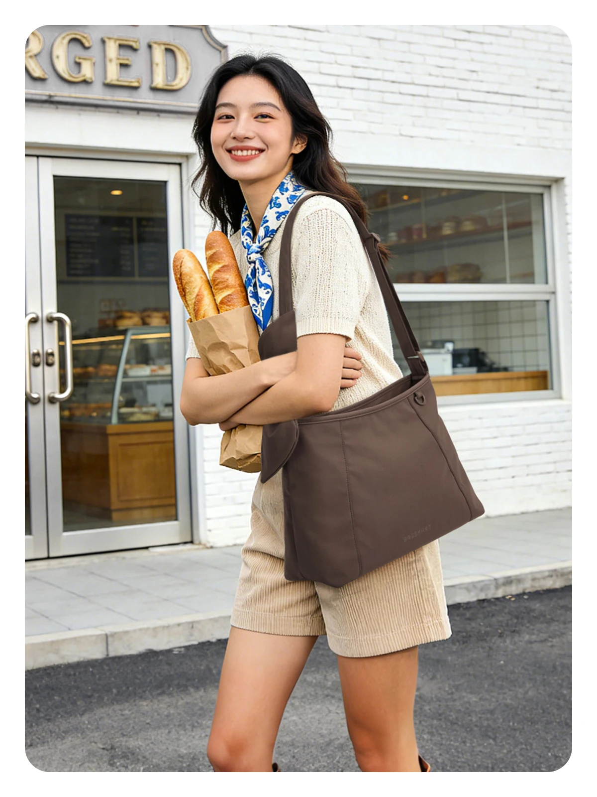 BAGSMART Damen-Umhängetasche mit großem Fassungsvermögen, lässige Schulterhandtasche, wasserdichte Reisetasche, multifunktionale Schultertasche für Übernachtungen – Detail 10