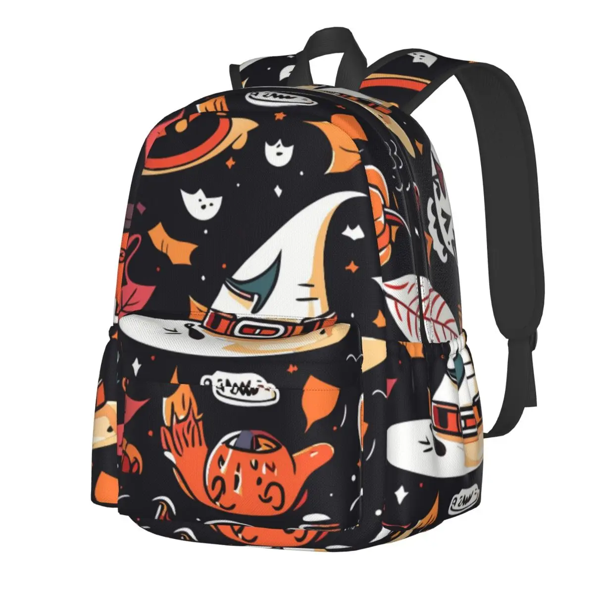 Halloween Pattern Large Capacity Student Backpack Casual Fashion Schoolbag