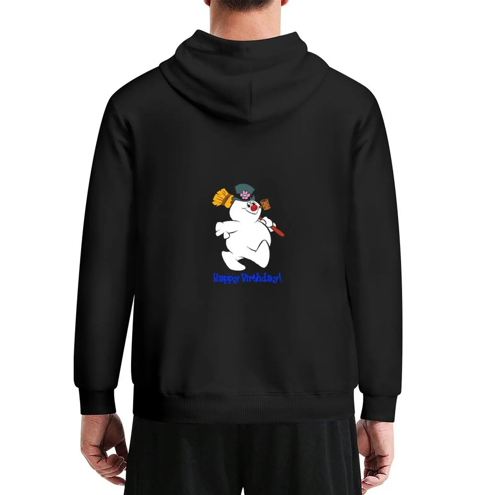 

Frosty: Happy Birthday! Hoodie japanese style men's sweat-shirt mens clothing korean style clothes graphic hoodie