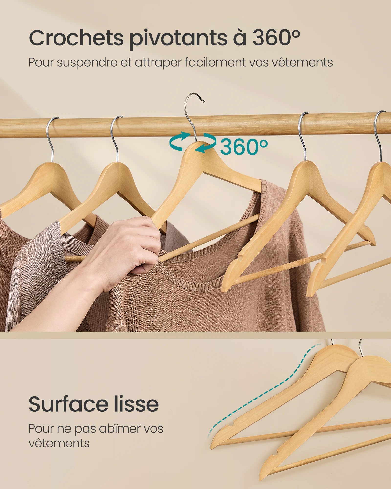 شالات خشبية طبيعية مع شقوق ، خشب البتولا ، قمم بأربطة ، جاكيتات ، نحيف ، عبوة من 30