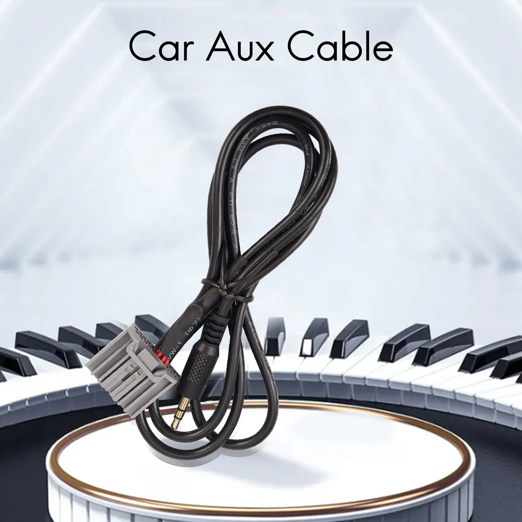 HIWS 3.5mm Audio Car GPS AUX Adapter Cable For 2006-2013 Input Connector