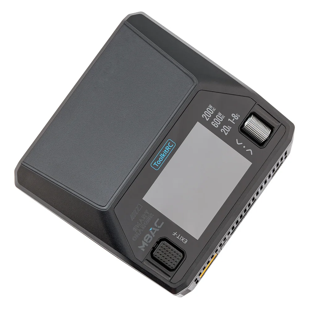 Multifunktionales Ladegerät ToolkitRC Neu M8AC AC200WDC600W @20A Schnellladung 65W 8S