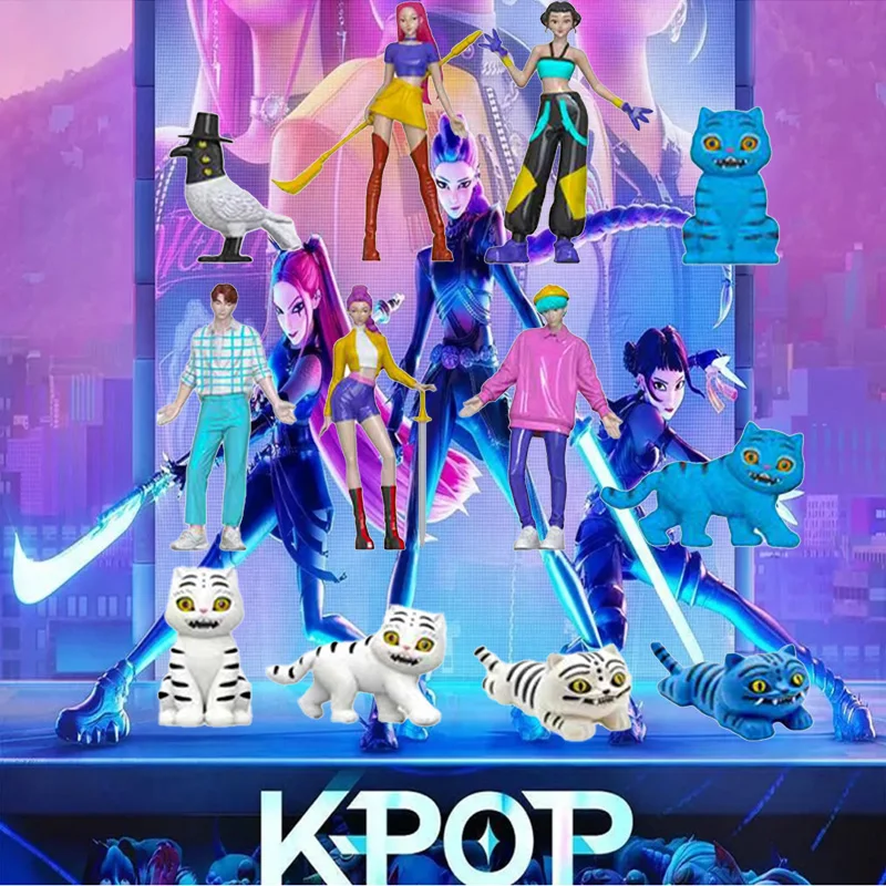 

Аниме Kpop охотники на демонов, фигурка, модель игрушки, мультяшная игровая периферия, украшение для стола, коллекция фигурок, модель игрушки для детей, подарок