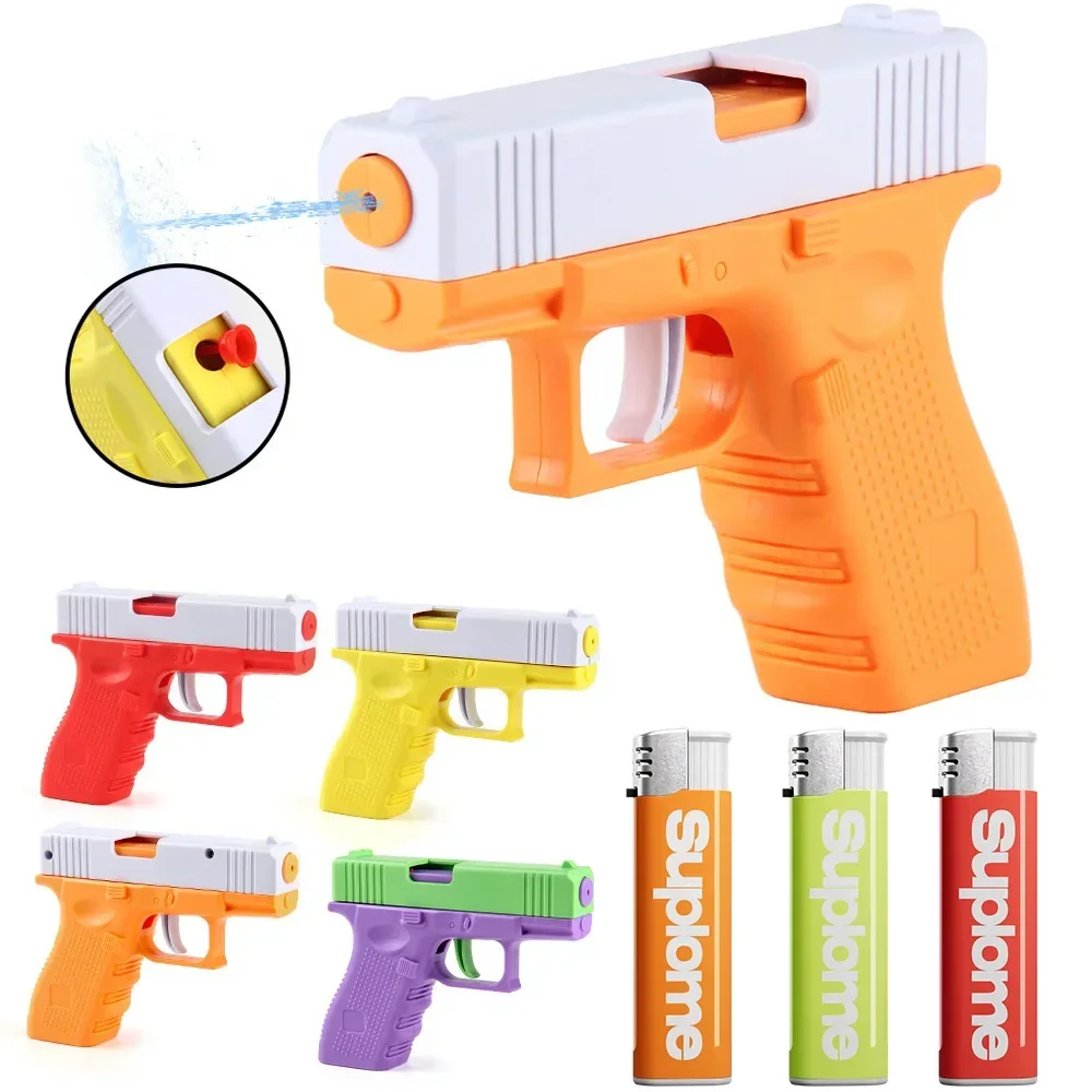 

3pcs Fun pranks Lighter Press to Spray Water gun Party Favors Trick Treat Prank Gadgets Funny Toys Water Shooting Toy water guns