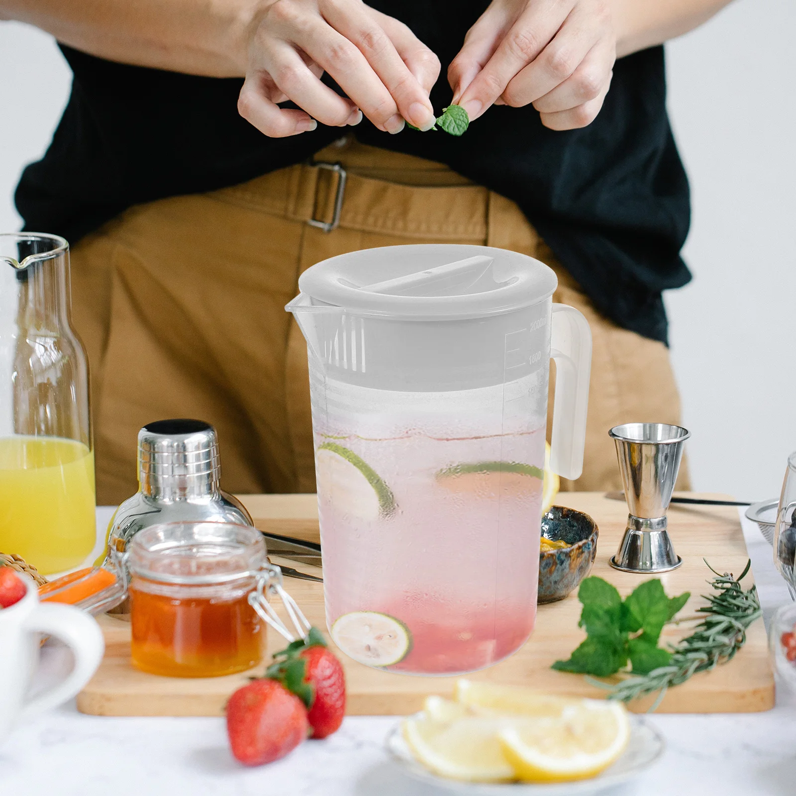 

Cold Water Pitcher Large Capacity Jugs Party Dispenser Home Teapot Beverage Container Sturdy Material Practical Use