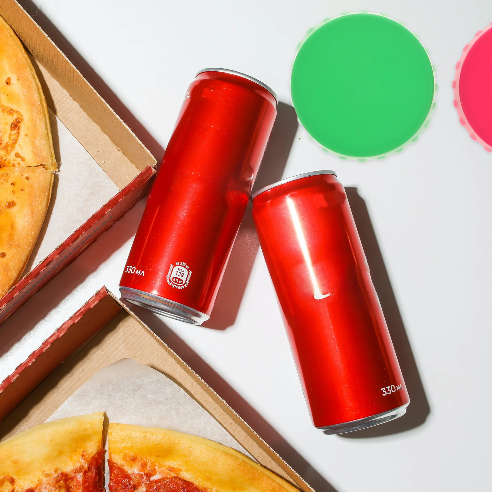 

2Pcs Can Covers for Beer Soda Can Lids Topper Silicone Beverage Cover Stopper Freshness Saver for Standard Drink Cans