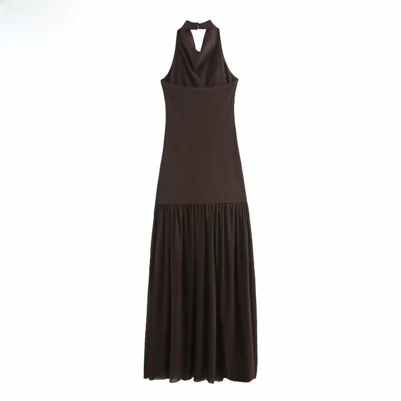 ชุดเดรสแฟชั่นเซ็กซี่ทรงเข้ารูป แต่งผ้าปะติด ผ้าเนื้อนุ่ม ทรงเอวสูง สไตล์ลำลอง สำหรับฤดูร้อน รุ่นใหม่สำหรับผู้หญิง