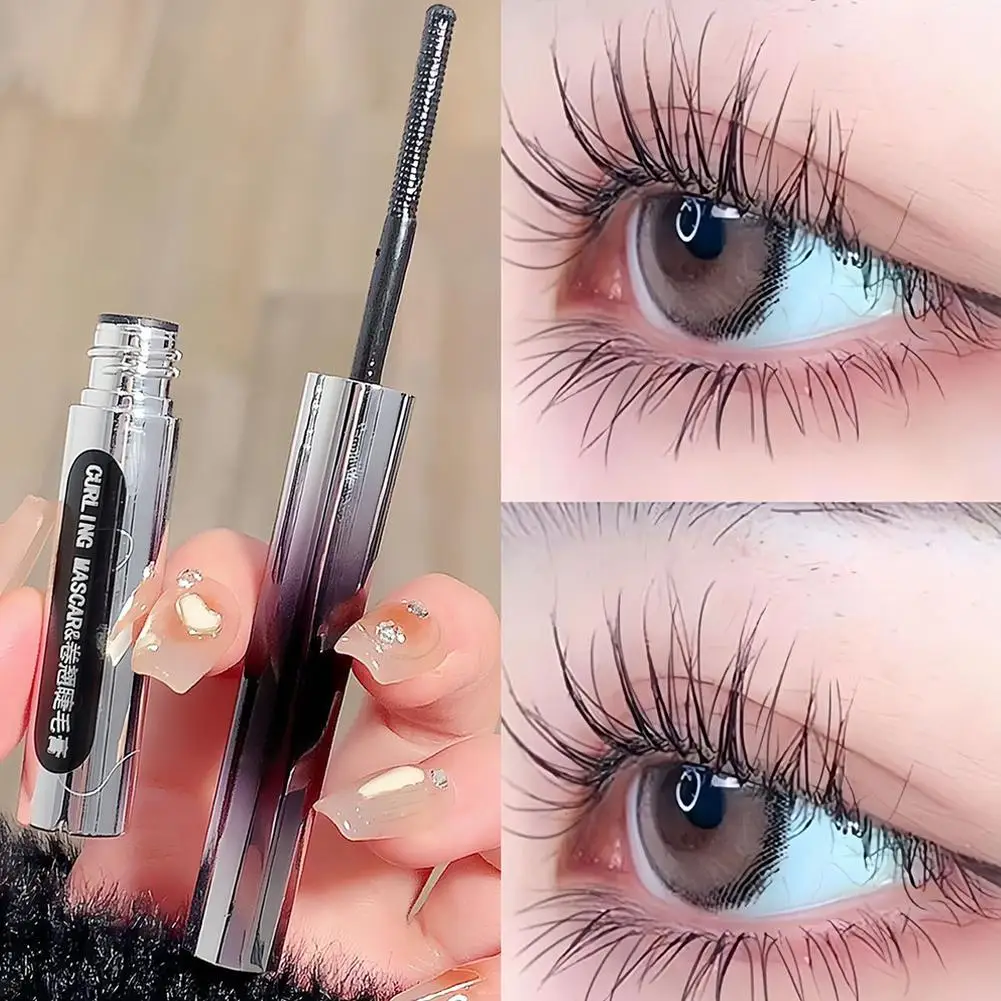 Women Mascara Eye Lashes Natural Long Lasting Waterproof Eyelash Bar Beauty Sweatproof Curling Iron Metal Makeup Extension U5V2