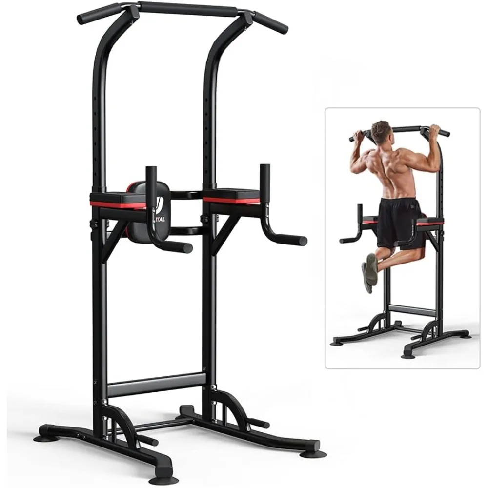 Pull Up Bar Power Tower Dip Bar Station Dip Stand Multi-Functional Workout Equipment Strength Training Machine