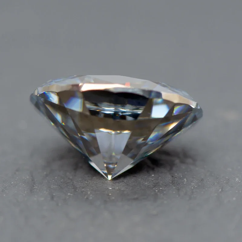 Moissanite batu abu-abu warna Oval Cut Lab dibuat batu permata berlian bahan pembuat perhiasan dengan sertifikat GRA