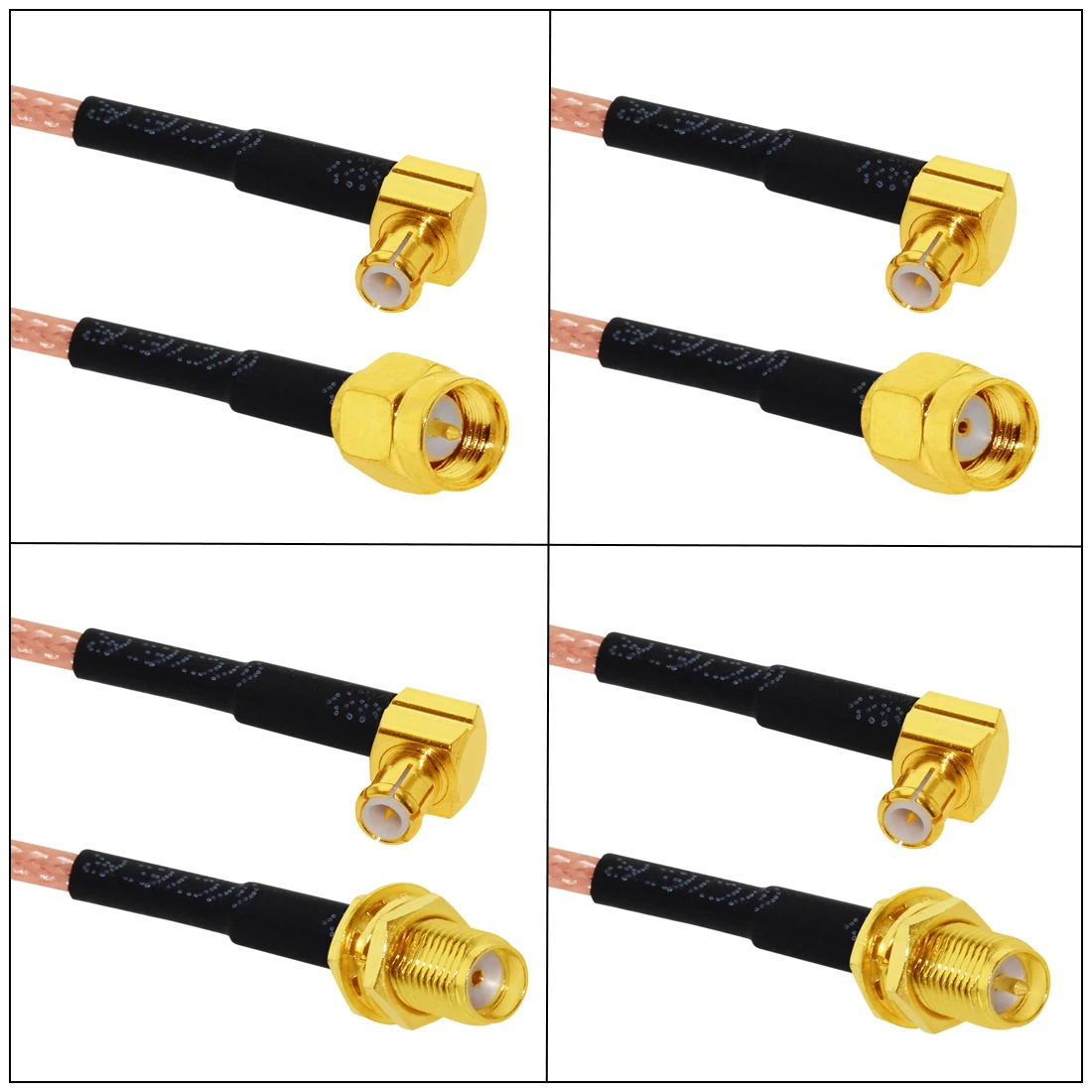 1pc New SMA Male Female Jack Nut Switch MCX Plug Straight Right Angle RG316 Coaxial Cable Pigtail 15/30/50/100cm 6\