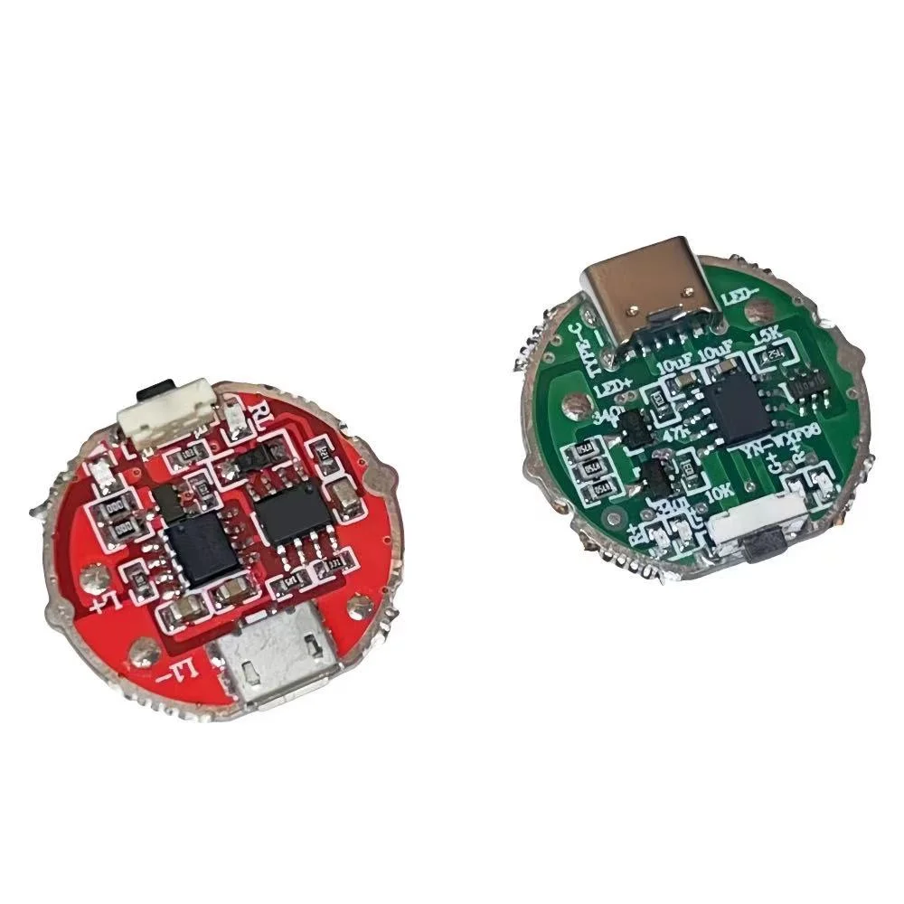 

Side Press Flashlight Driver Board Switch Circuit Board USB Android Interface Circuit Board Diy Accessories 10w