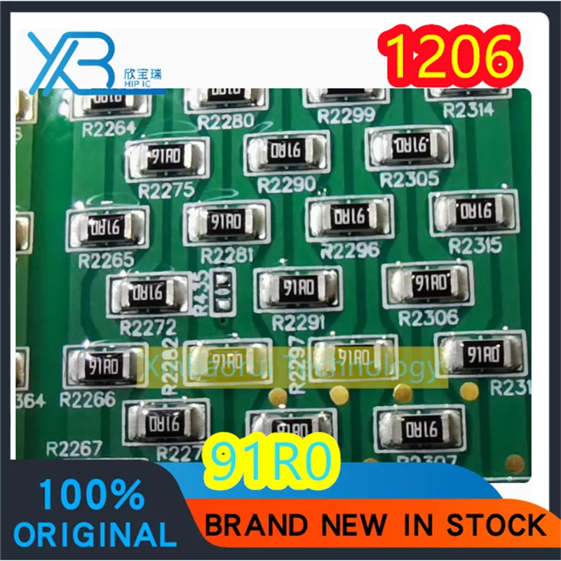 (50/200pieces) 91R0 91RO automotive new energy computer board chip resistor 1206 volume new original electronics