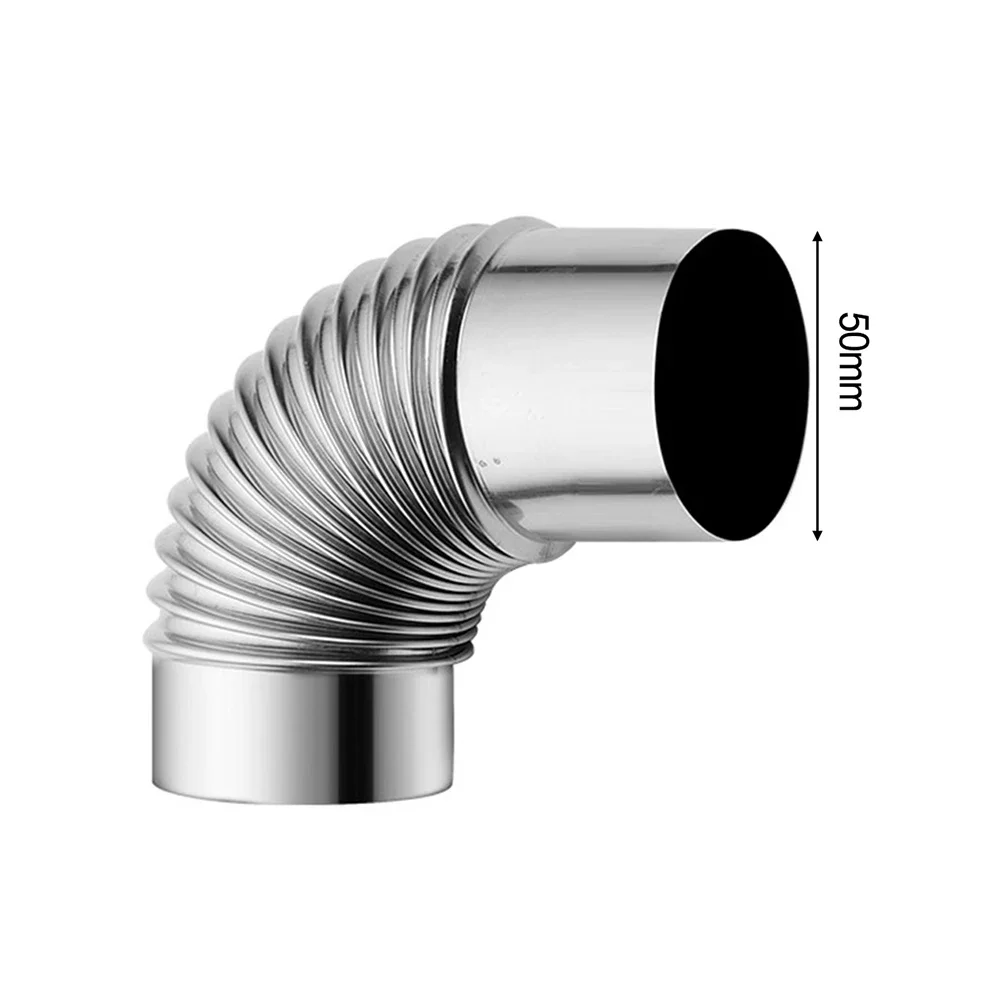 스테인레스 스틸 굴뚝 라이너 벤드 스토브 파이프, 굴뚝 파이프, 50mm, 60mm, 70mm, 80mm, 90mm, 100mm, 90 도