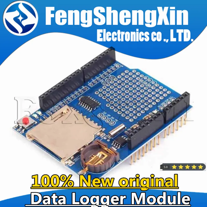 1pcs New Data Logger Module Logging Recorder Shield V1.0 For Arduino UNO SD Card One