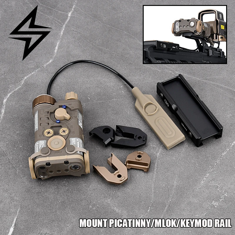 

Airsoft NGAL Laser New NGAL Nylon Red/Green/Blue Infrared Aiming White LED Strobe Light LA23 Plug With Pressure Pad Switch