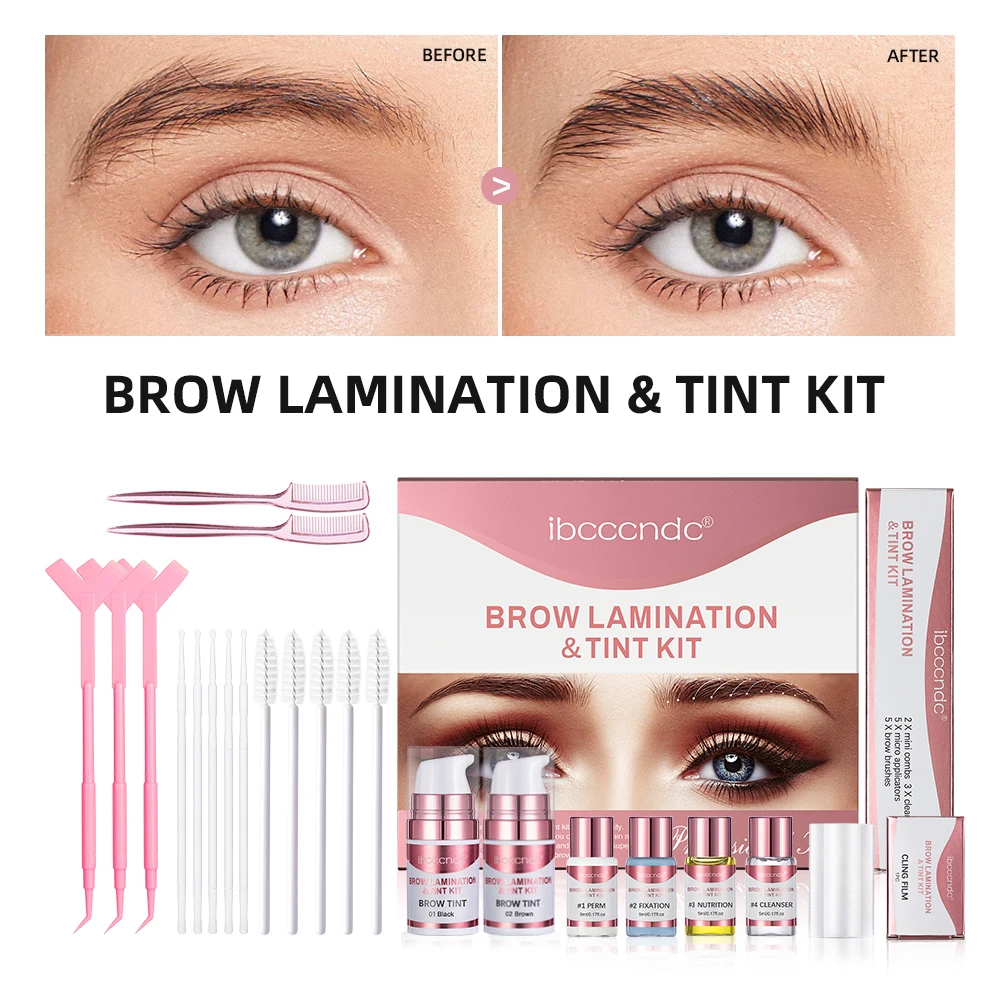 Brow Perm and brow lift 3D effect Eyebrow Styling agent portable travel set Professional beauty salon home