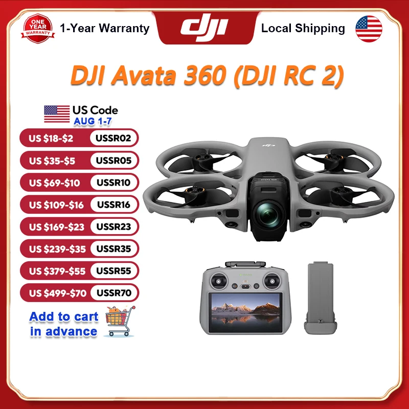Fpv Drone Receiver - DJI Avata 360 (RC 2) Drones