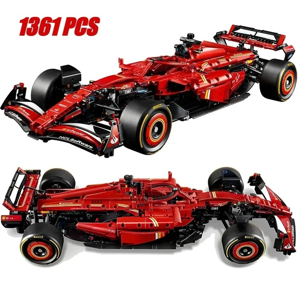 1639 個テクニカル RB20 と SF-24 スーパーフォーミュラカービルディングブロックレーシング車両建設レンガのおもちゃギフト子供男の子のため