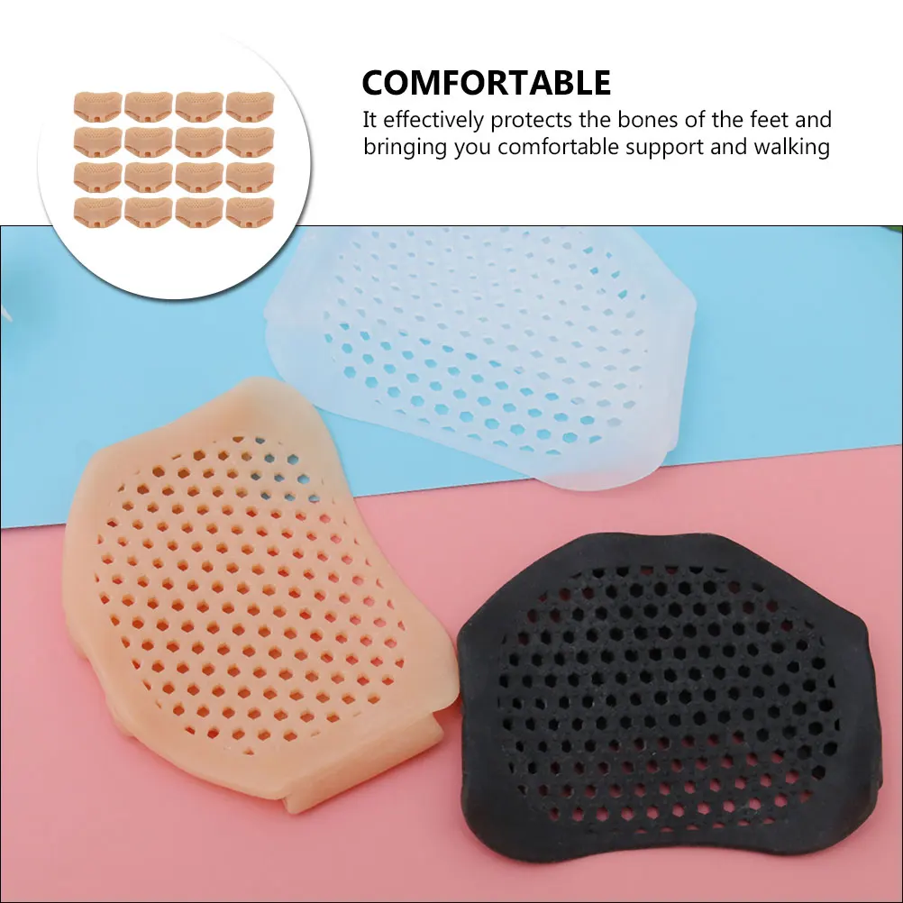 

8 Pairs Foot Pain Relief Insoles Women Pads Sebs Dancers Breathable Forefoot Comfort Protective Shoe Mat Sole Pads High Heels