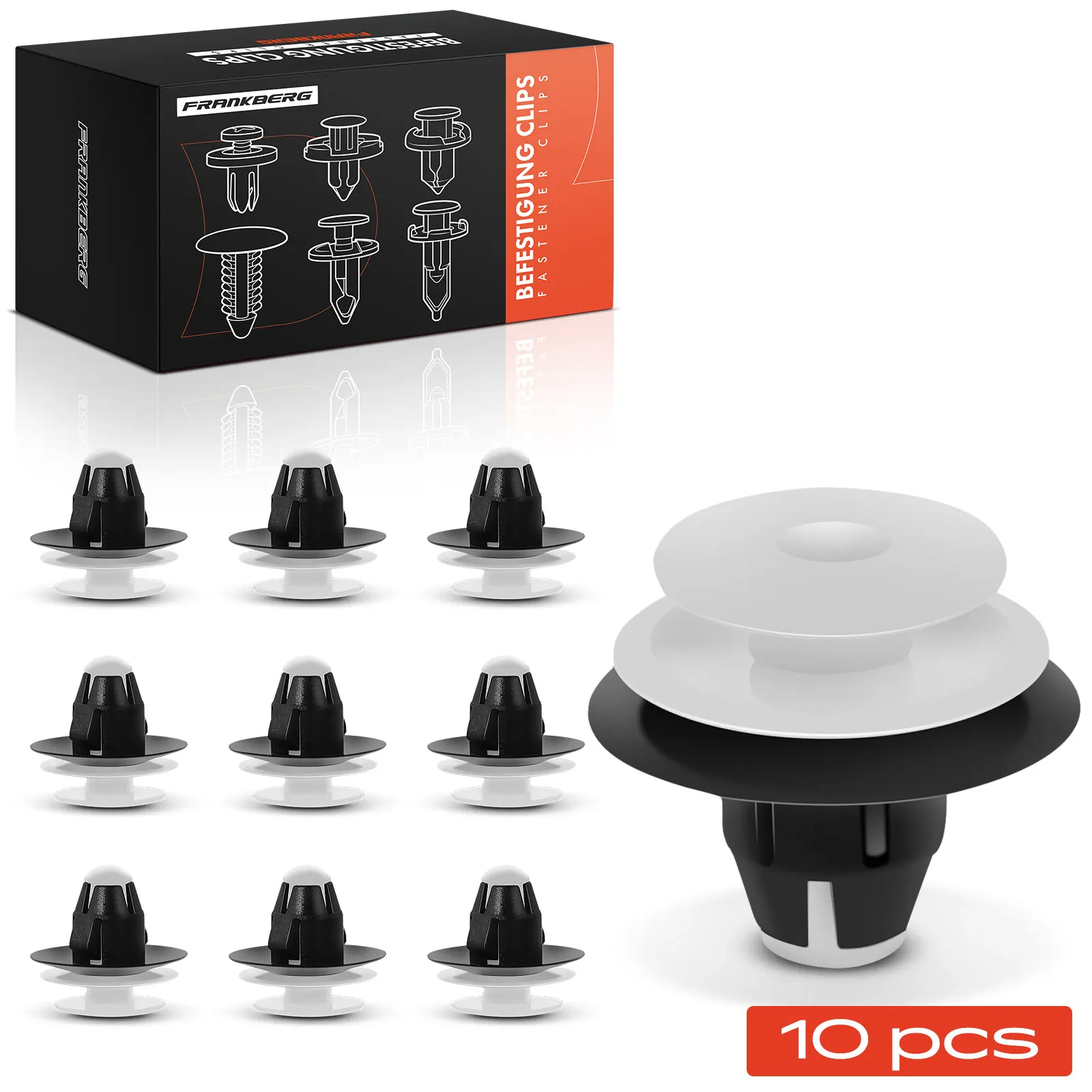 Frankberg 10x bevestigingsclips kuip voor Toyota Yaris P15 Yaris Cross 6339512150 25456