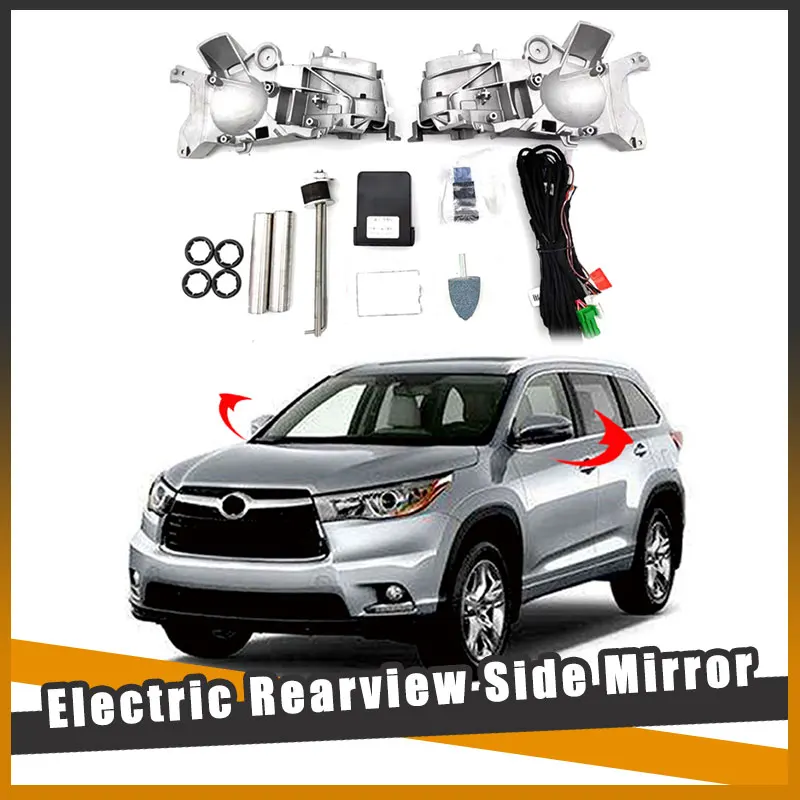 For Toyota Highlander 2009+ Auto Intelligent Automatic Car Electric Rearview Side Mirror Folding System Kit Module When placing