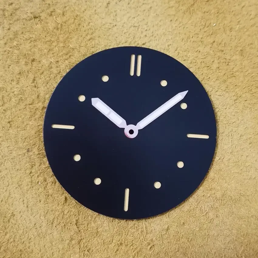 إكسسوارات الساعة قرص الساعة ساعة يد ساندويتش معقمة قرص أسود يد ذهبية وردية مناسبة لـ EAT6497 النورس ST3600