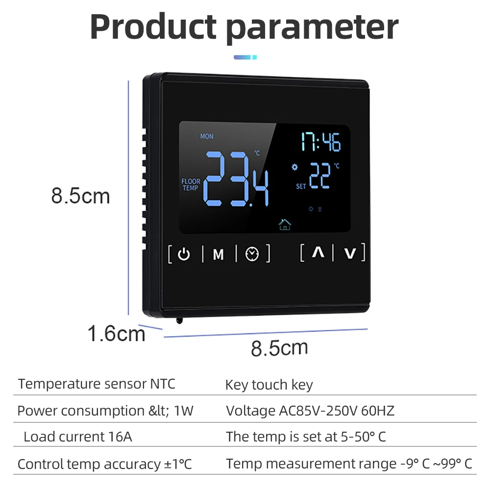 Tuya WiFi Smart termostato regolatore di temperatura acqua/riscaldamento a pavimento elettrico termostato caldaia a Gas telecomando controllo vocale LCD