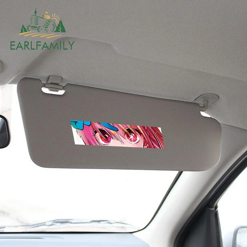 EARLFAMILY 13cm for Ai Hoshino Ruby Aqua Eye Slap Car Stickers Waterproof Fashionable Decals Creative Car Styling Sunscreen