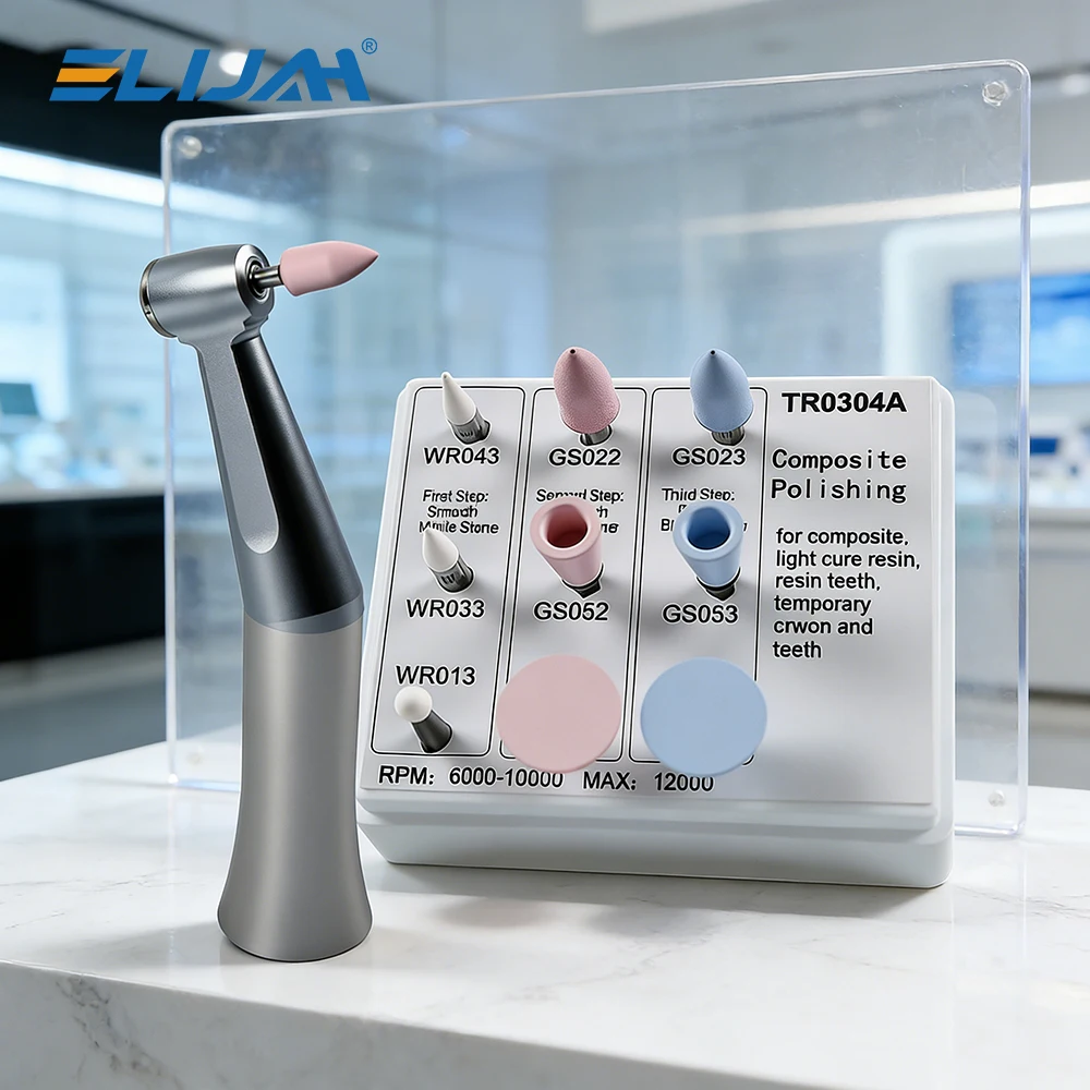 

9Pcs/Set Dental Composite Polishing Grinding Heads Kit RA Silicone Aluminium Oxide Material Polishing Wheel Dentistry Tools