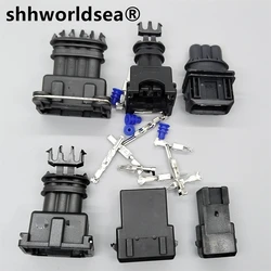 shhworldsea 2,3,4,7P Junior Power Timer 2 pin sealed fuel injector EV1 waterproof connector Ignition Coil Plug 282191-1 282729-1